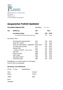 Formular - Aargauisches Freilicht