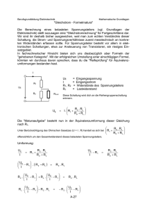 Gleichstrom-Formelmatura - e