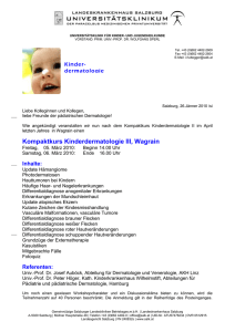 Kompaktkurs Kinderdermatologie III, Wagrain