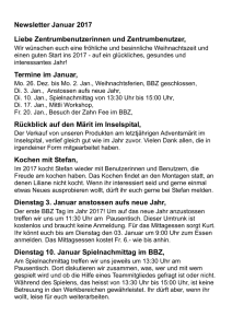 Newsletter Januar 2017 - SBV / Bildungs