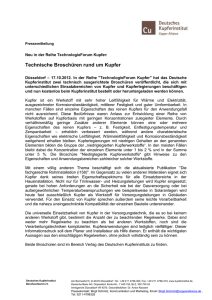 Briefbogen - Deutsches Kupferinstitut