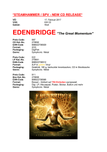 EDENBRIDGE "The Great Momentum"