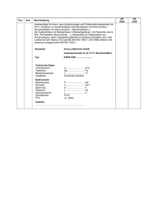 Leistungsverzeichnis LV Axialventilator AGD