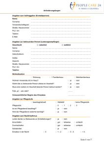 Anforderungsbogen Angaben zum Auftraggeber (Kontaktperson