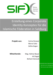 Erstellung eines Corporate Identity Konzeptes für die Islamische