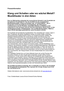 Pressemitteilung () - Europäische Kunstakademie Trier