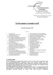 Informationsbrief zum 1.11.2007 - stb