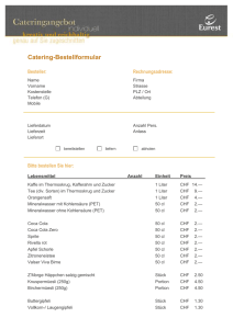 Catering-Bestellformular