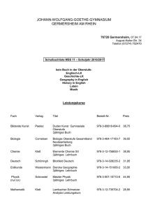 BÜCHER11 - Goethe Gymnasium Germersheim