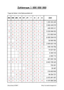 Zahlenraum 1 000 000 000