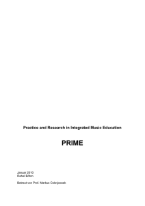 Integrated Music Education: Modelle, Praxis und Ideen aus