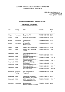 BÜCHER08y - Goethe Gymnasium Germersheim
