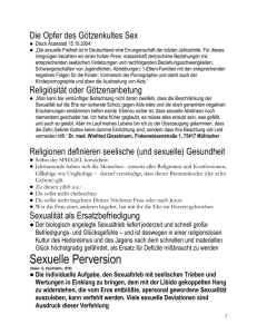 Sexuelle Perversion - Nahtodforschung Deutschland
