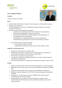 Prof. Dr. Matthias Finkbeiner - OVID