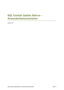 SQL Cockpit - Anwenderdokumentation