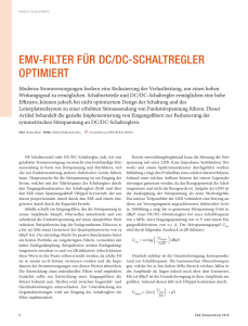 emv-filter für dc/dc-schaltregler optimiert