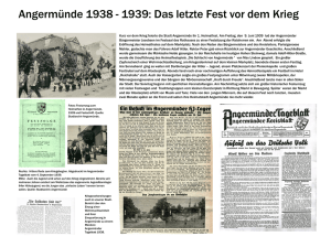 Angermünde 1938-1939: Das letzte Fest vor dem Krieg
