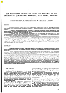 zur petrogenese archaischer gneise und migmatite aus dem