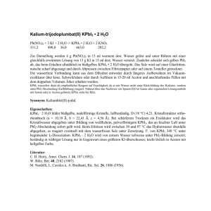 Kalium-trijodoplumbat(II) KPbI3 • 2 H2O - chemie.uni