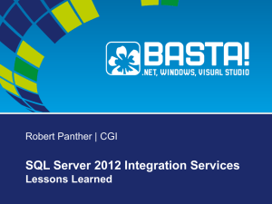 SQL Server 2012 Integration Services