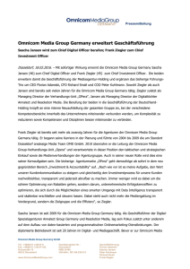 Pressemitteilung OMG - Omnicom Media Group Germany