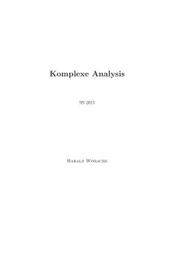 Komplexe Analysis v. H, Woracek