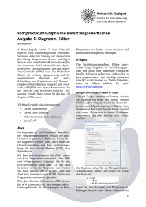 Diagramm-Editor - Institut für Visualisierung und Interaktive Systeme