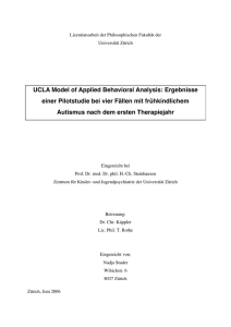 UCLA Model of Applied Behavioral Analysis