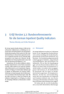 3 G-IQI Version 3.2: Bundesreferenzwerte für die German Inpatient