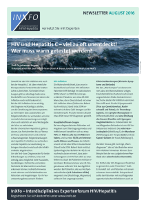 HIV und Hepatitis C – viel zu oft unentdeckt! Wer muss wann