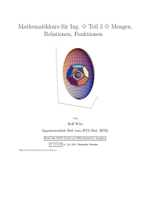 Mengenlehre, Relationen, Funktionen / d