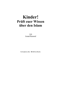 Kinder! - The Islamic Bulletin
