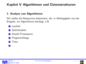 Kapitel V Algorithmen und Datenstrukturen