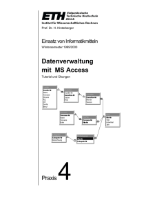 Datenverwaltung mit MS Access