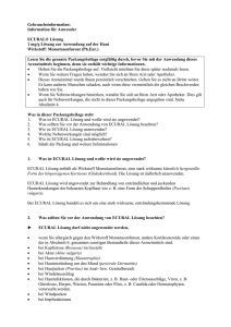 Gebrauchsinformation: Information für Anwender ECURAL® Lösung