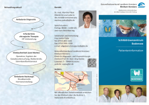 Schilddrüsenzentrum Bodensee Patienteninformation