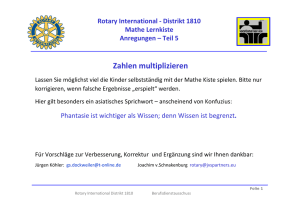 Zahlen multiplizieren - Rotary International