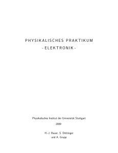 E-Skript - Fachbereich Physik, Uni Stuttgart