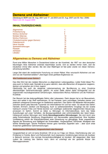 Demenz und Alzheimer