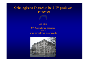 Onkologische Therapien bei HIV positiven - Patienten