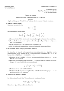 Theoretische Physik B: Elektrodynamik (WS2014/2015)