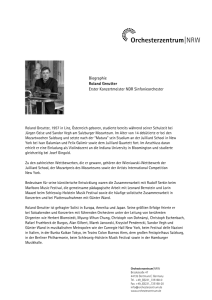 Biographie Roland Greutter Erster Konzertmeister NDR