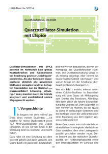 Quarzoszillator-Simulation mit LTspice