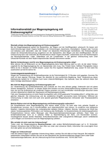 Informationsblatt zur Magenspiegelung mit Endosonographie1