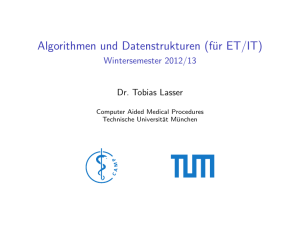 Wintersemester 2012/13 - Chair for Computer Aided Medical