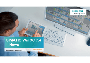 SIMATIC WinCC 7.4 – News