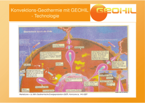 Konvektions-Geothermie mit GEOHIL - Technologie