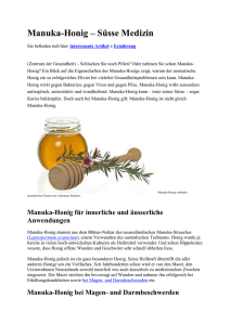 Manuka-Honig – Süsse Medizin