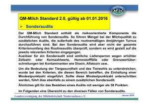OM-Milch Standard 2.0, Sonderaudits