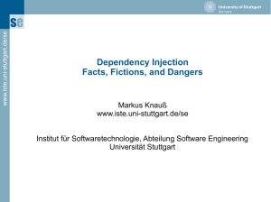 Dependency Injection Facts, Fictions, and Dangers